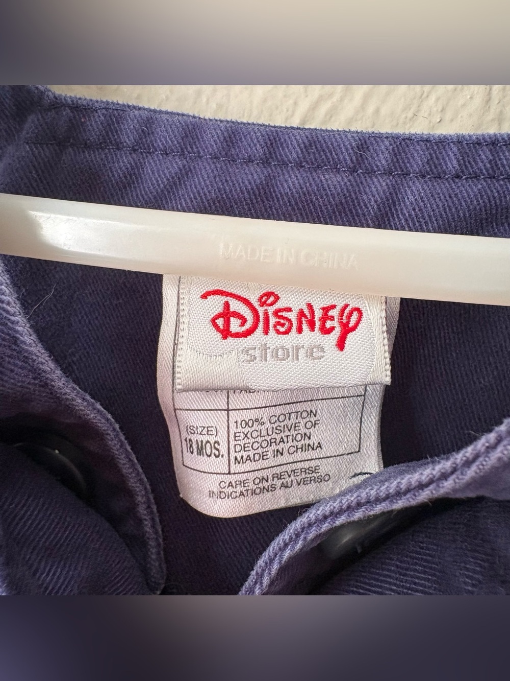 Vintage Winnie the Pooh Blue Disney Store Embroidered Jumper Dress - Picture 5 of 5